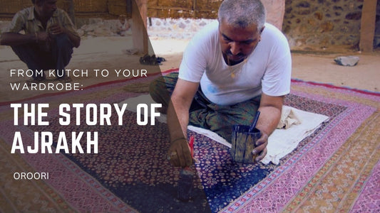 Ajrakh Prints: The 4000-Year-Old Craft Revived in Modern Suits &amp; Sarees | Oroori2