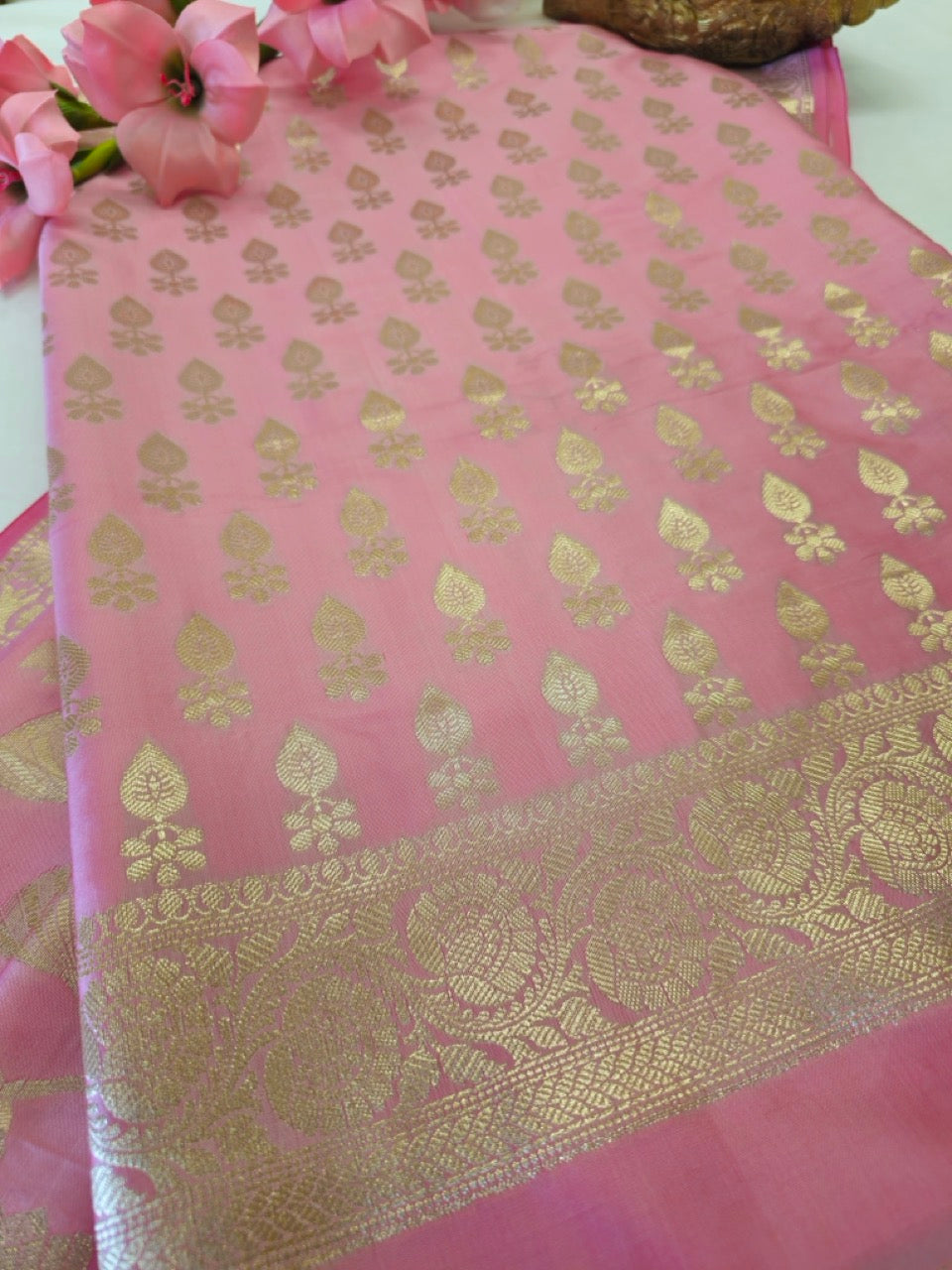 Mulberry Benarasi Pure Silk Suit