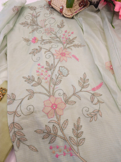 Sage Green Katha Kota Suit