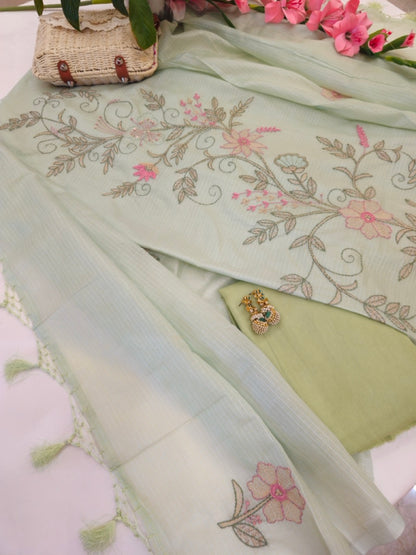 Sage Green Katha Kota Suit