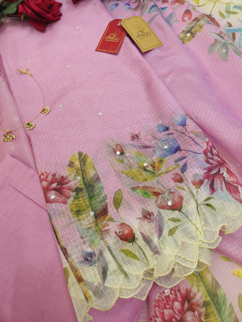 Wild Orchid Kota Silk Suit